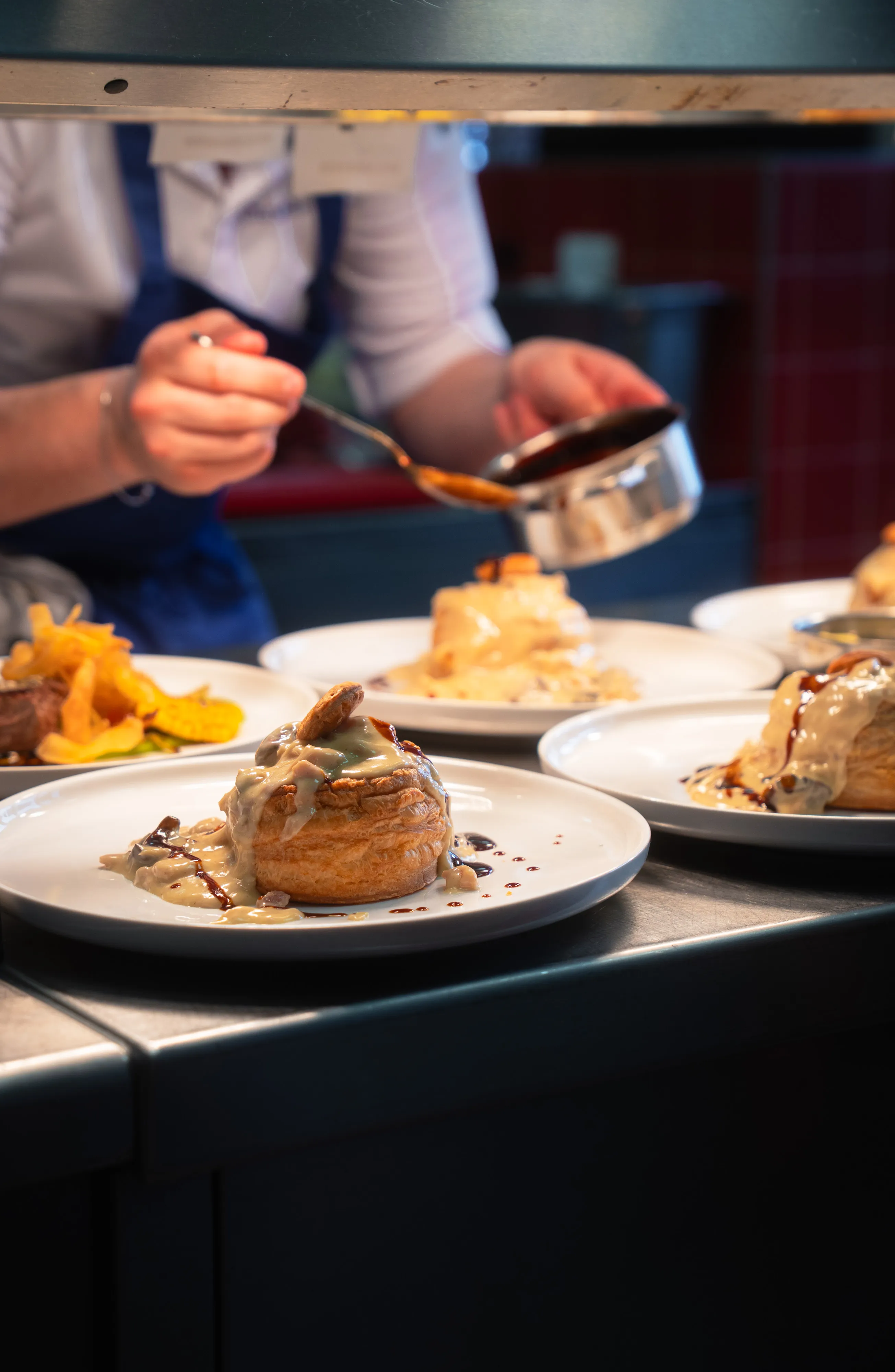 Ballotine roulade with mashed potato