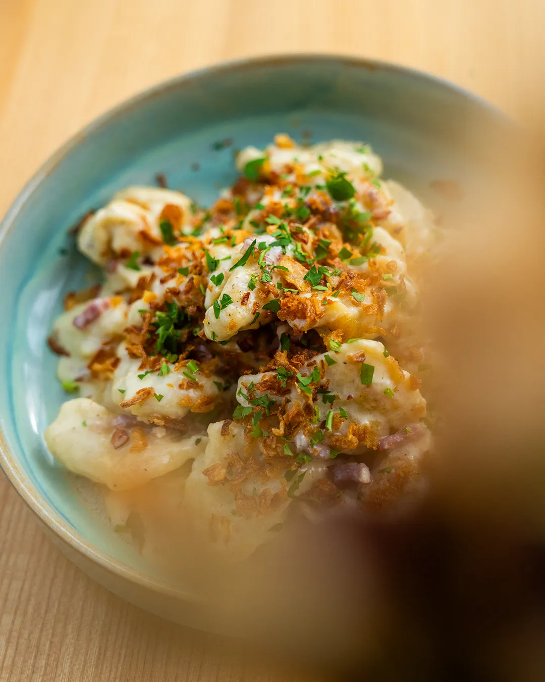 Kniddelen, Luxembourgish potato dumplings with bacon